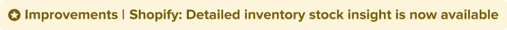 Shopify- Detailed inventory stock insight is now available