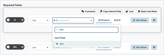 select_sku_from_your_input_fields